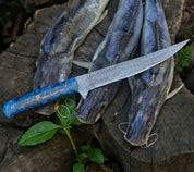 PINECONE SacredBlade | Fishing Fillet Knife | Damascus Steel & Natural Pinecone