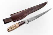 Fish On Camel By SacredBlade | Fishing Fillet Knife Damascus Steel