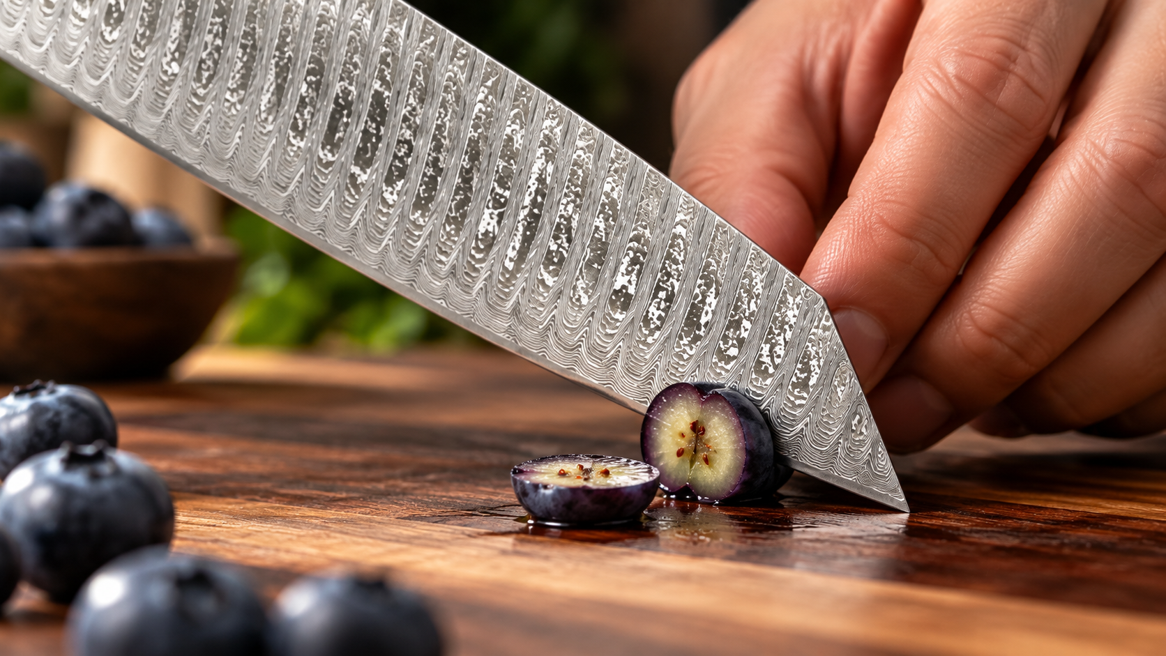 🎴 Japanese Bunka Chef Knife | Red Rosewood Damascus Steel