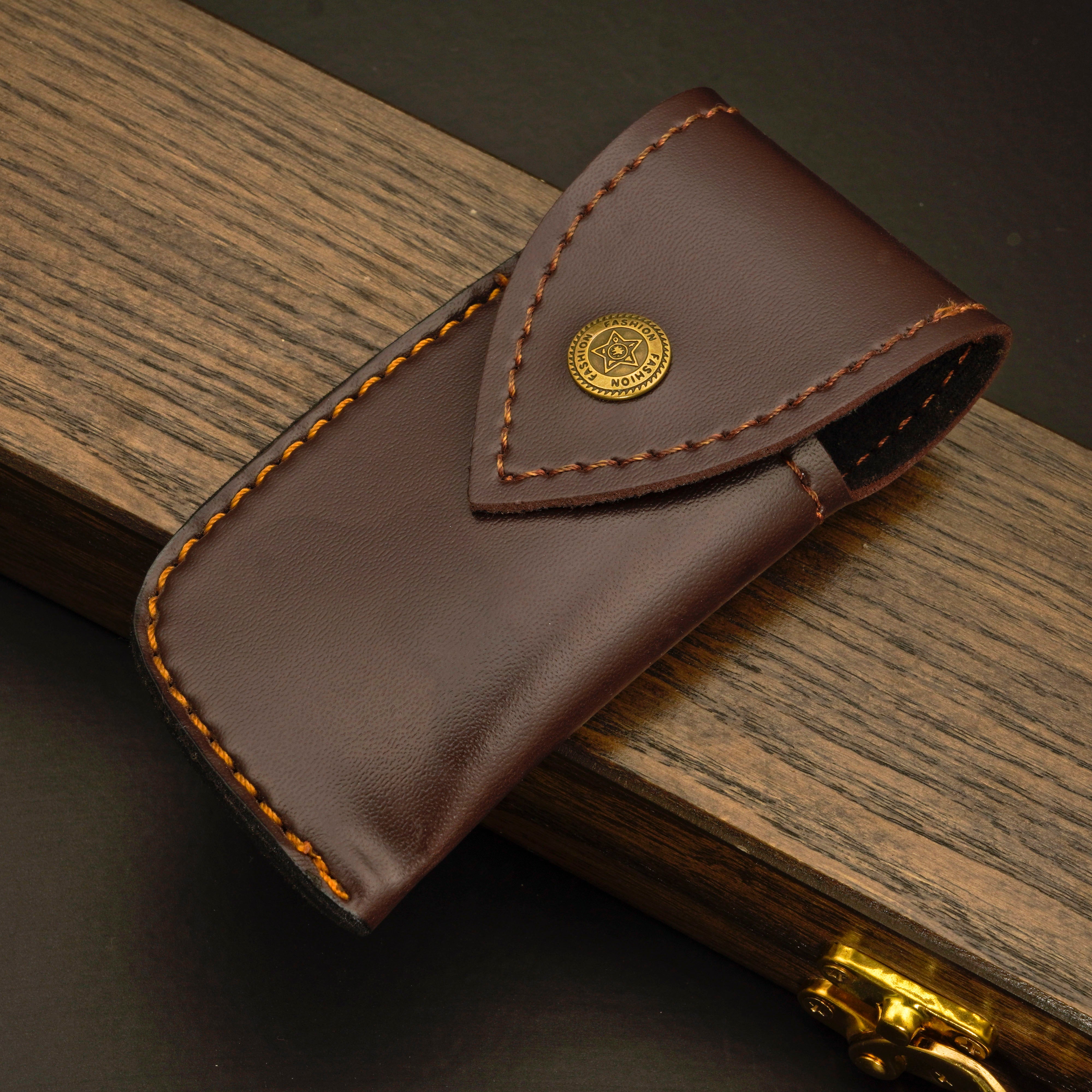 🐟 KOI Fish Pocket Knife - Damascus Steel - Bone Handle Knife