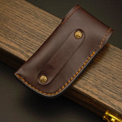 🐟 KOI Fish Pocket Knife - Damascus Steel - Bone Handle Knife