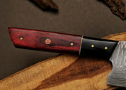 🌹Red Rosewood - Damascus Japanese Bunka Chef Knife [CHEF'S DREAM]