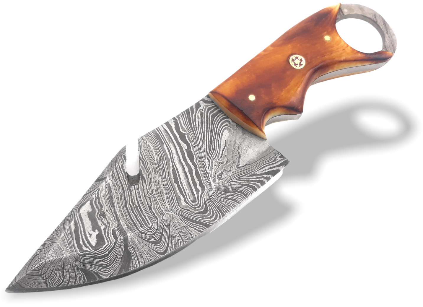 DUNE - Damascus Camel Burn Bone | Fixed Blade Knife | Wild-Wild Collection