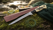 BASS FISH FILLET Damascus Knife | "Stay Fishing Dad" Gift Knife
