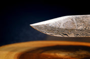 Blue Pakkawood SacredBlade | Damascus Steel & Pakkawood | For Hunting & Survival